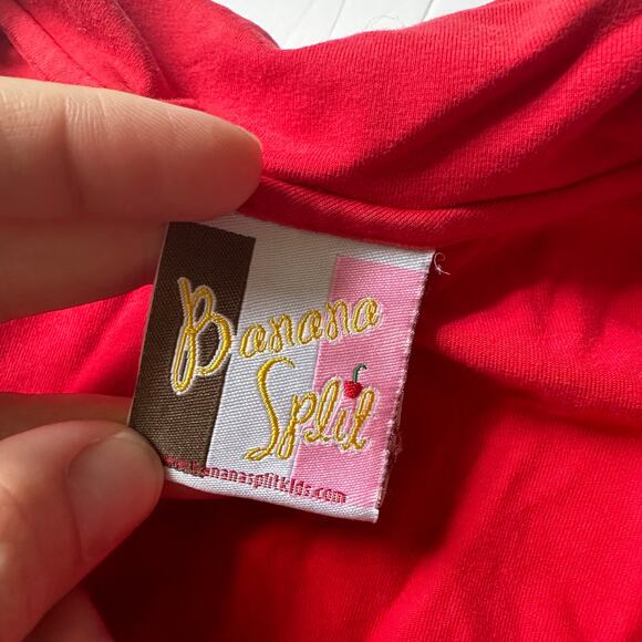 Banana Split Pajama Top - Red Size 6 - Christmas - Picture 3 of 4